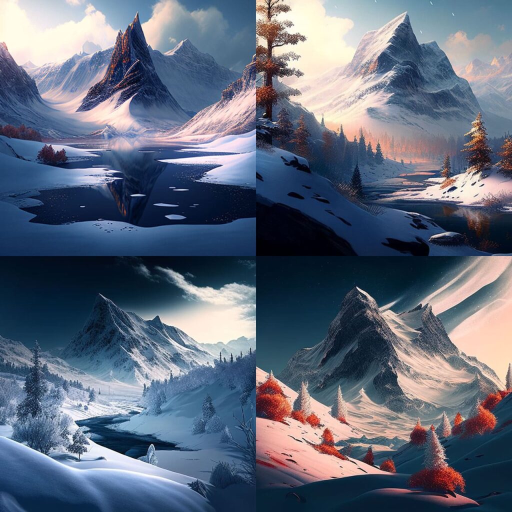 Midjourney landscapes v4